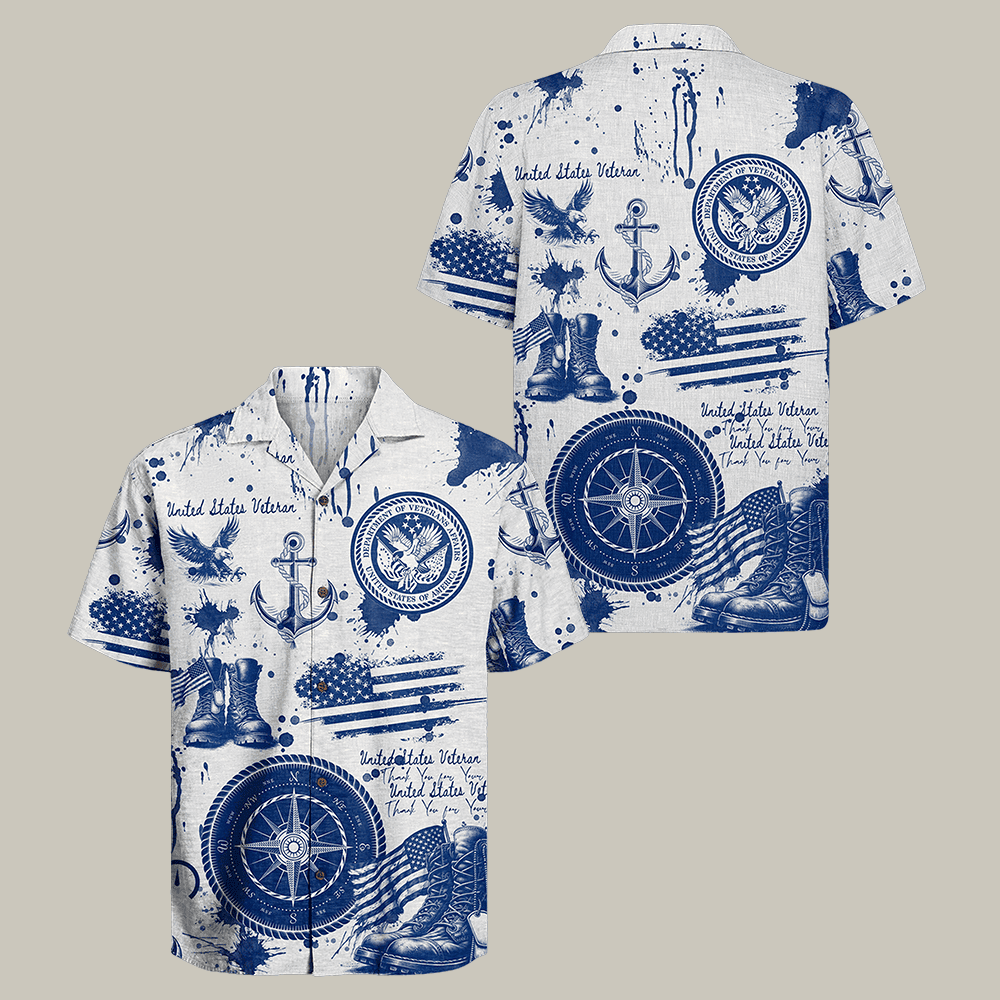US Veteran Hawaiian Shirt Military Appreciation Clothes Best Gift For Veteran Dad