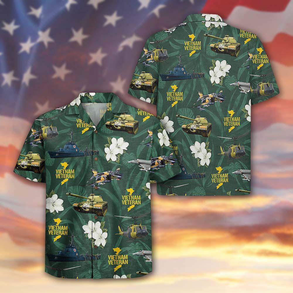 US Vietnam Veteran 250th Anniversary Hawaiian Shirt Military Tribute Veteran Pride Gift For Him