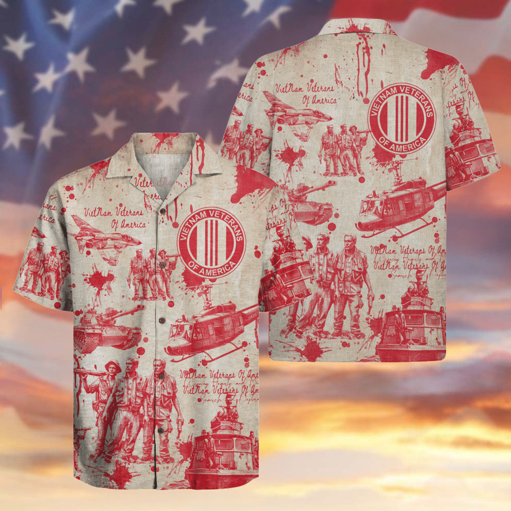 US Vietnam Veteran Hawaiian Shirt Proud Veteran Apparel Gift For Patriotic Dad