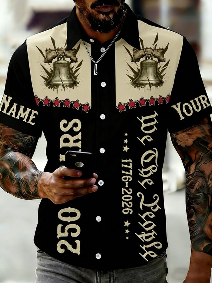 USA 250 Years We The People Hawaiian Shirt July 4 Clothing Gifts For Independence Day