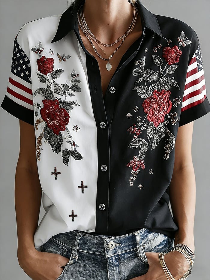 USA 250Th Anniversary Hawaiian Shirt July 4 Shirts For Women Gifts For Girlfriend