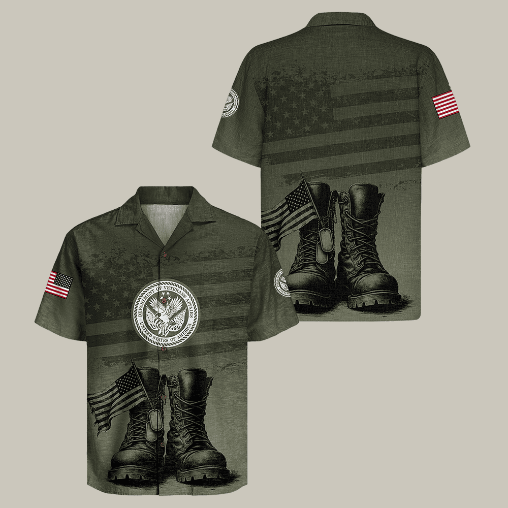 USA Veteran Hawaiian Shirt Patriotic Veteran Shirt Best Gift For Veteran Men