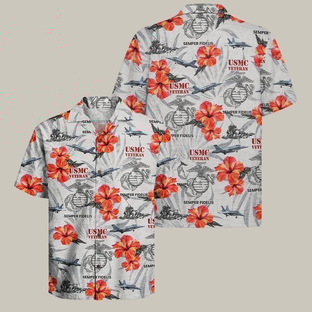 USMC 250th Anniversary Hawaiian Shirt Marines Pay The Price Veteran Merch Gifts For Him