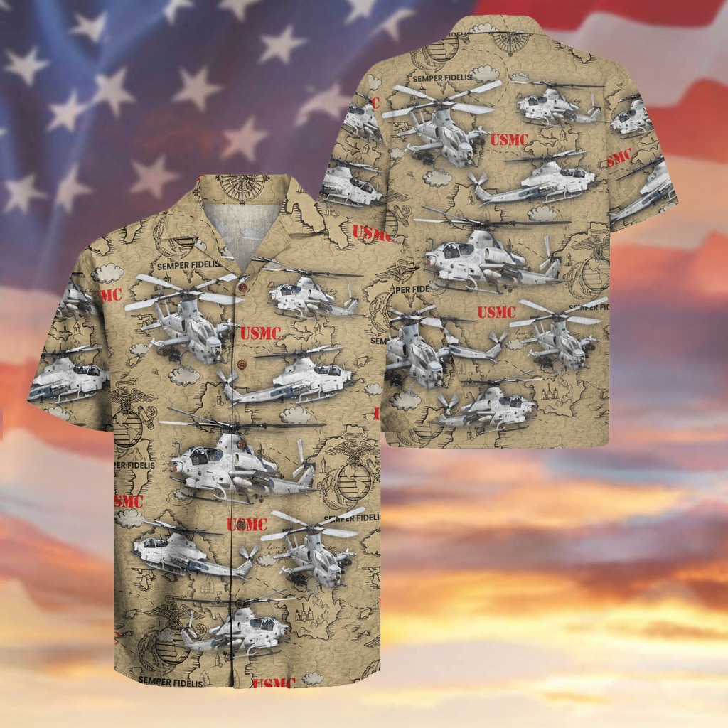 USMC Veteran 250th Anniversary Hawaiian Shirt Fighter Military Shirt Veteran's Day Gifts