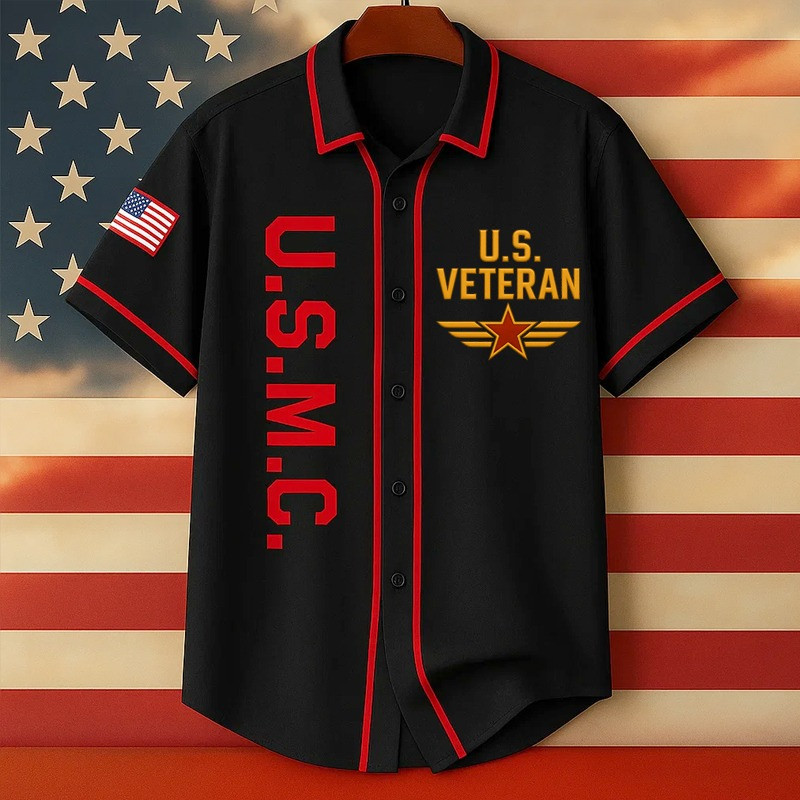 USMC Veteran Hawaiian Shirt Marine Corps Proud To Serve Best Gift For Marines