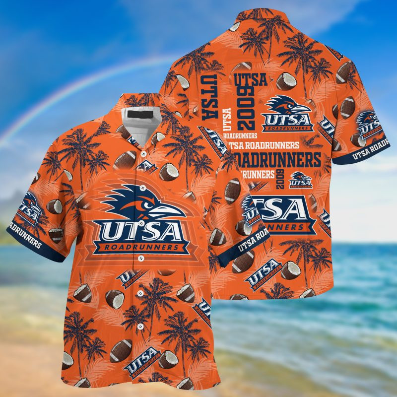 Utsa Roadrunners Ncaa Hawaiian Shirt Tropical Aloha Button Up