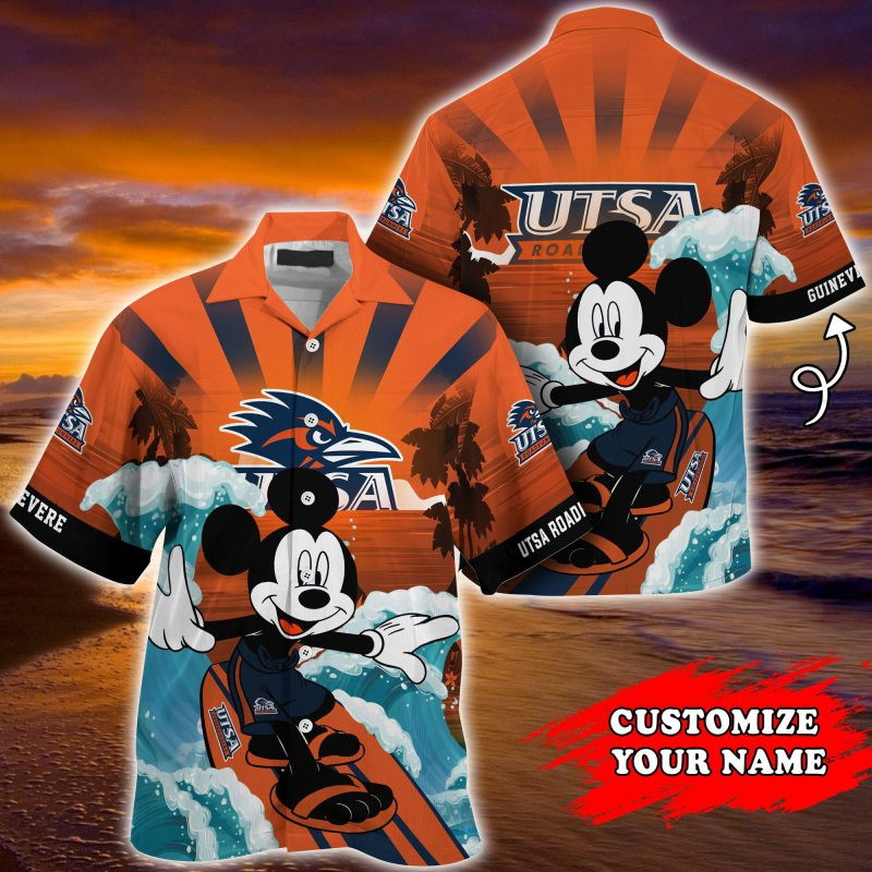 Utsa Roadrunners Ncaa Summer Personalized Hawaiian Shirt Tropical Aloha Button Up