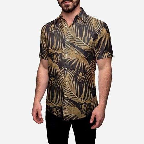 Vegas Golden Knights Hawaiian Shirt Tropical Aloha Button Up