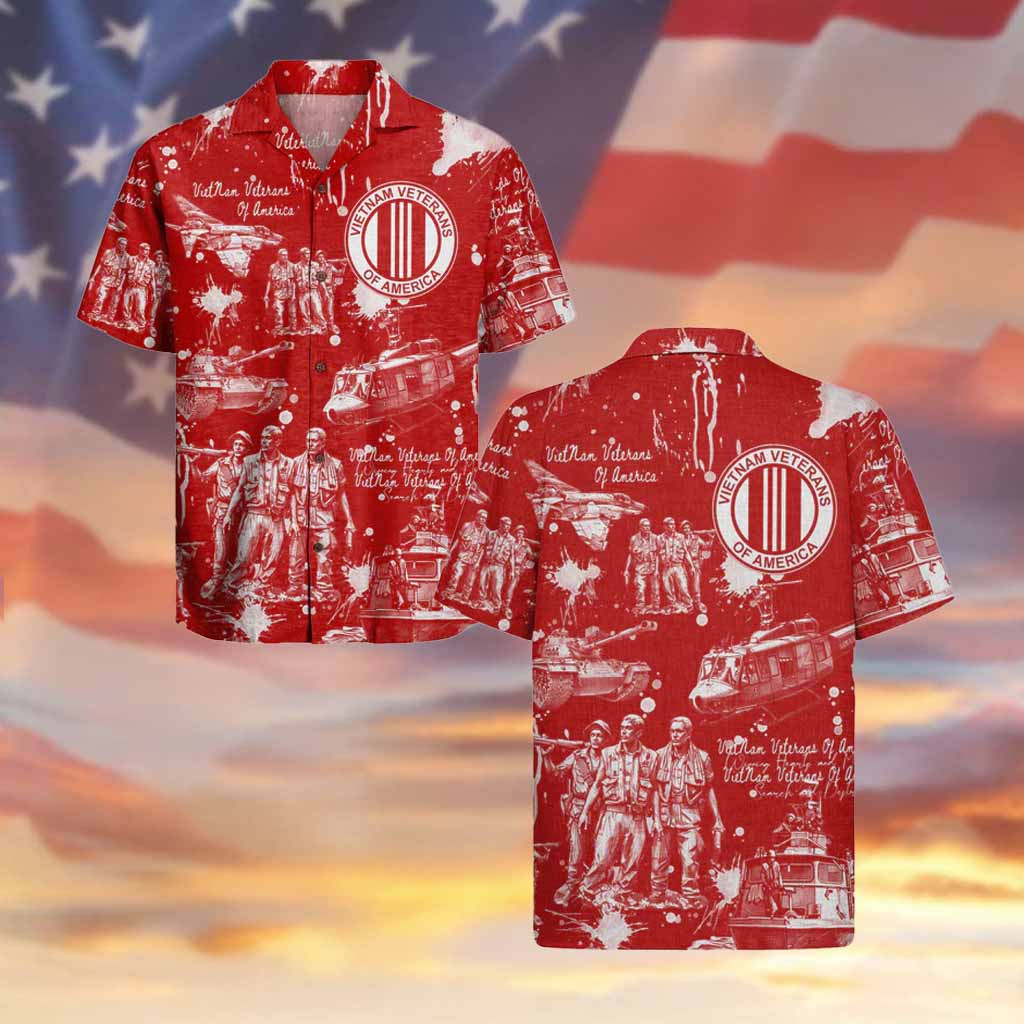 Viet Nam Veteran of America Hawaiian Shirt Gifts For Men on Veterans Day