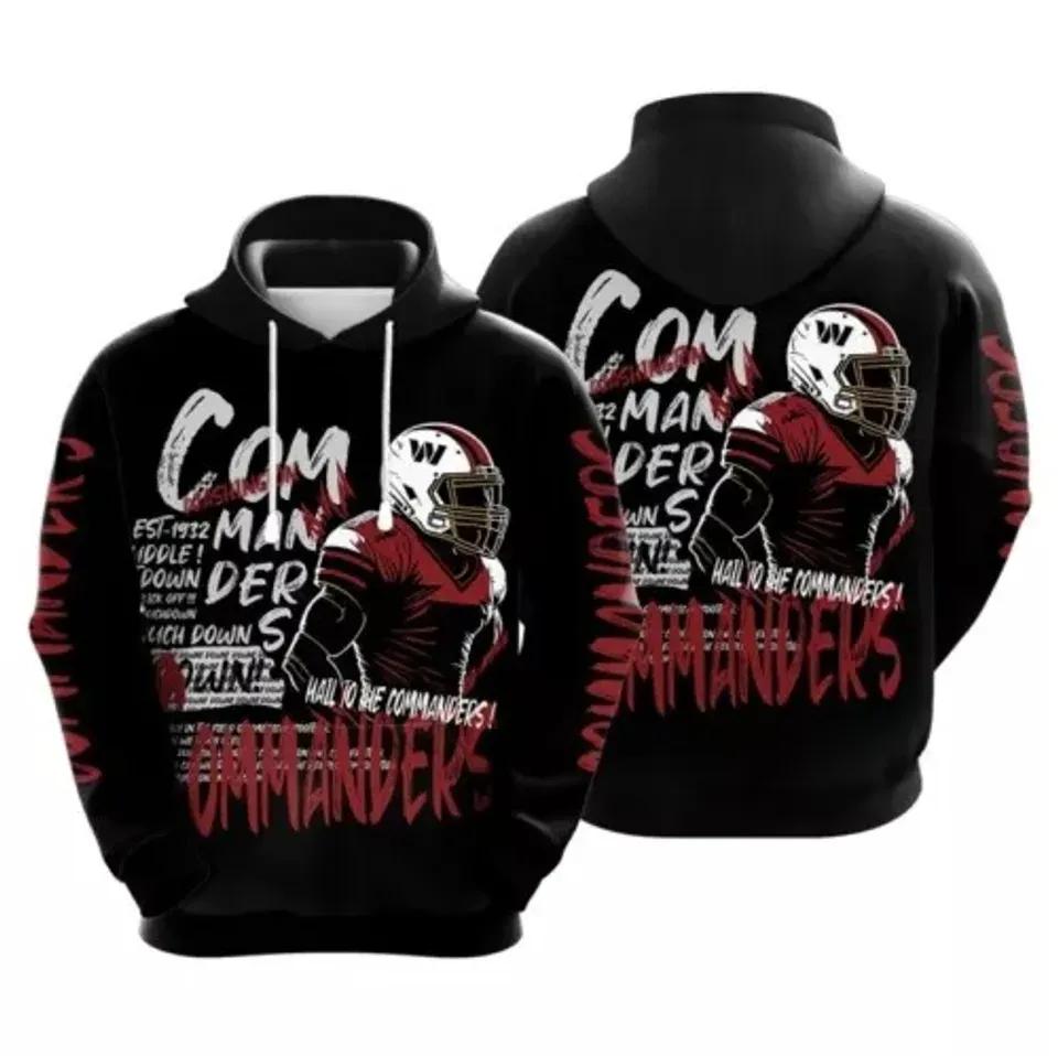 Washington Commanders NFL 3D All Over Print Hoodie