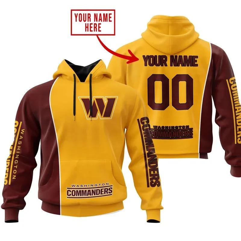 Washington Commanders Personalized NFL 3D All Over Print Hoodie