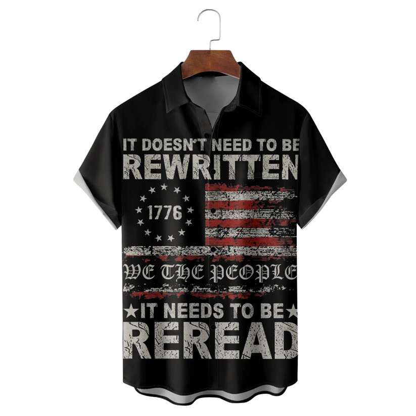 We The People 1776 Hawaiian Shirt It Doesn't Need To Be Written Shirt Fourth Of July Presents