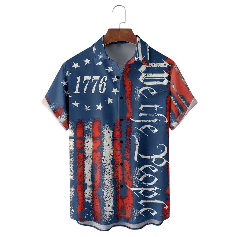We The People 1776 Hawaiian Shirt USA 250Th Anniversary Shirt Independence Day Gift