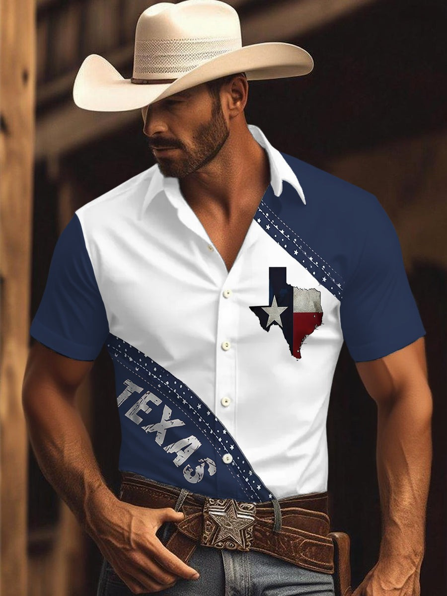 Western Cowboy Texas Cowboy Hawaiian Shirt Texas Strong Clothing Gifts For Him