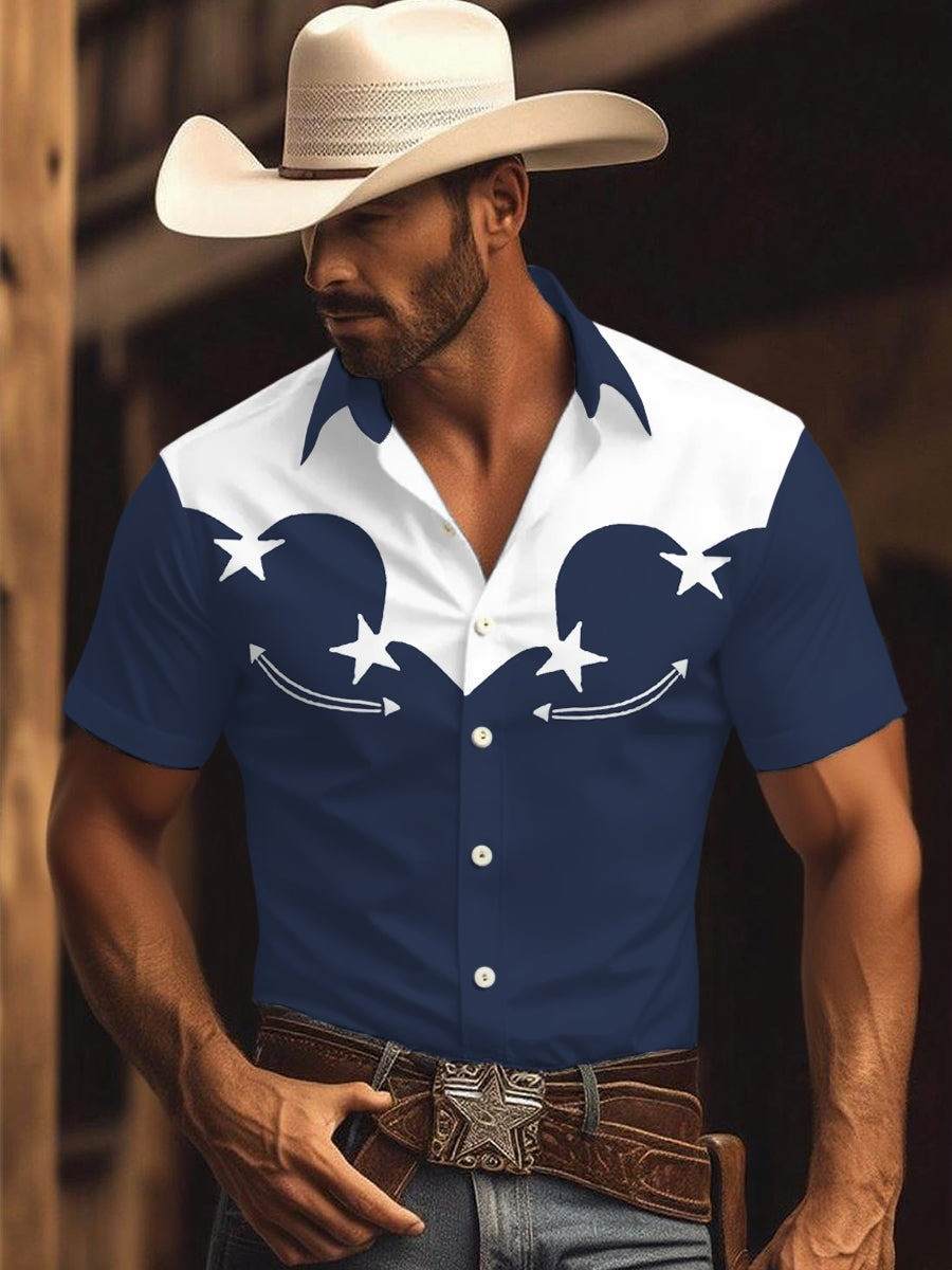 Western Cowboy Texas Hawaiian Shirt Texas Strong Vintage Clothing Gifts For Patriots