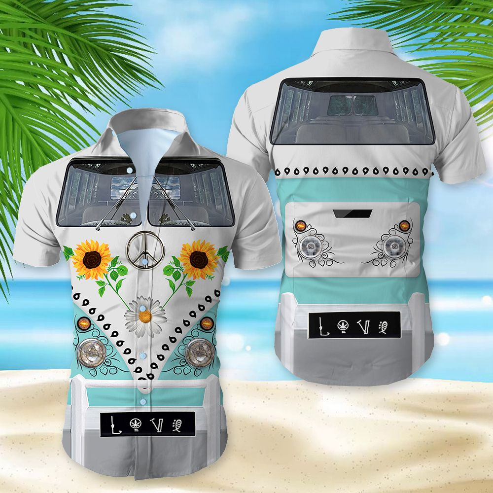 Wozoro Hawaiian Shirt Tropical Aloha Button Up