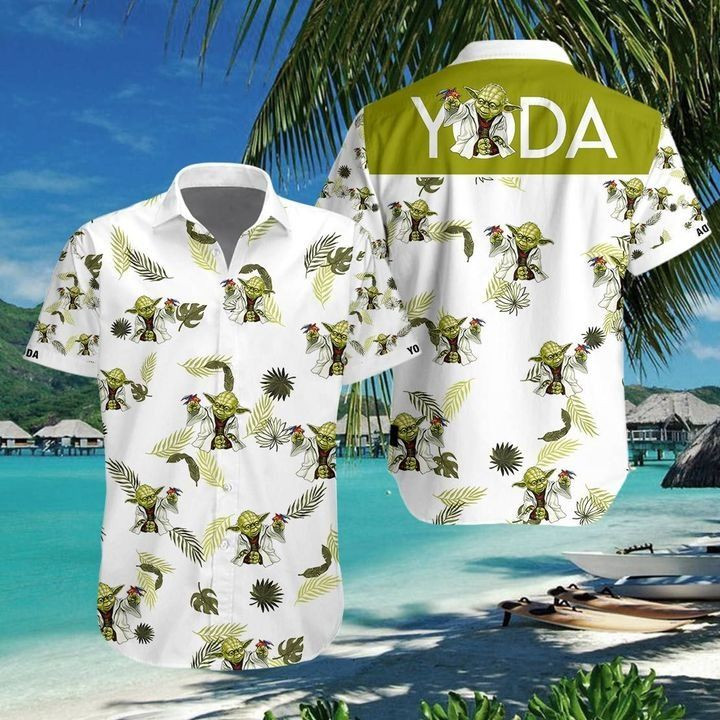 Yoda 3d Hawaiian Shirt Tropical Aloha Button Up