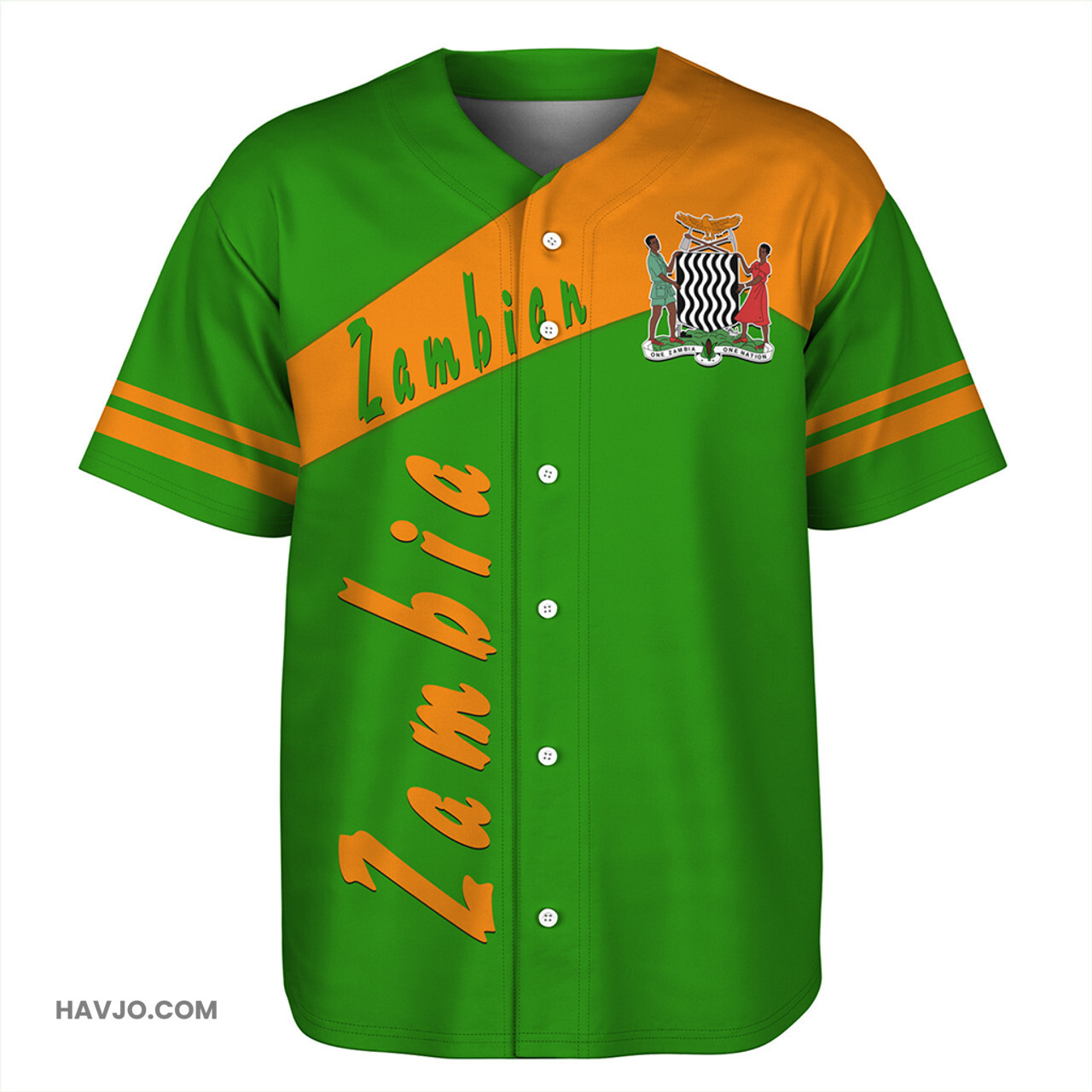 Zambia Sport Style Baseball Jersey
