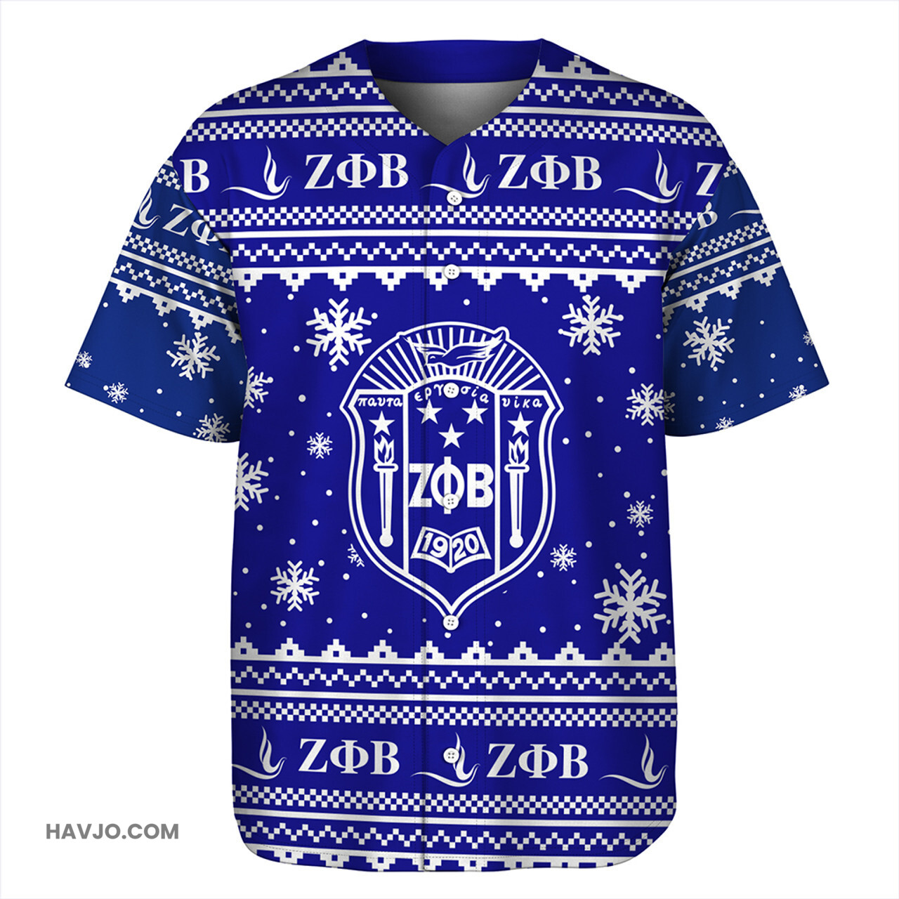 Zeta Phi Beta Christmas Baseball Jersey