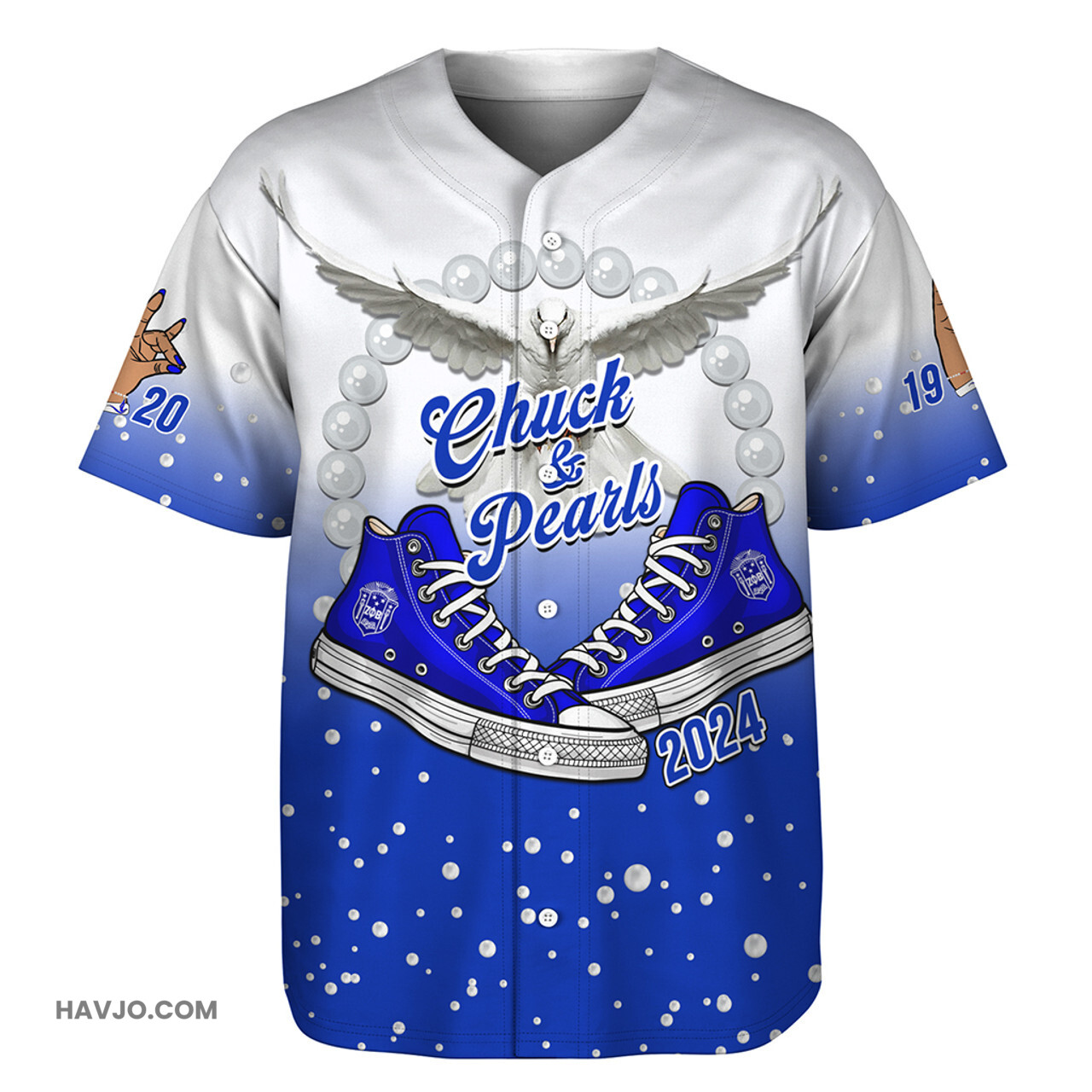 Zeta Phi Beta Chuck And Pearl 2024 Baseball Jersey