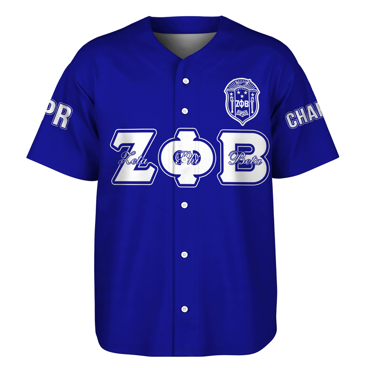 Zeta Phi Beta Custom Chapter And Spring Style Baseball Jersey