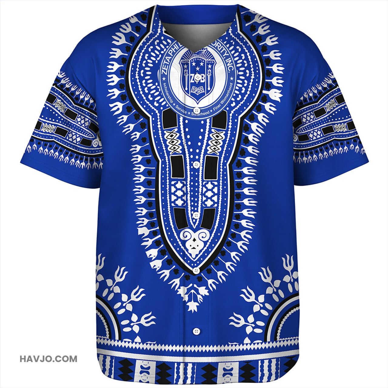 Zeta Phi Beta Dashiki Baseball Jersey