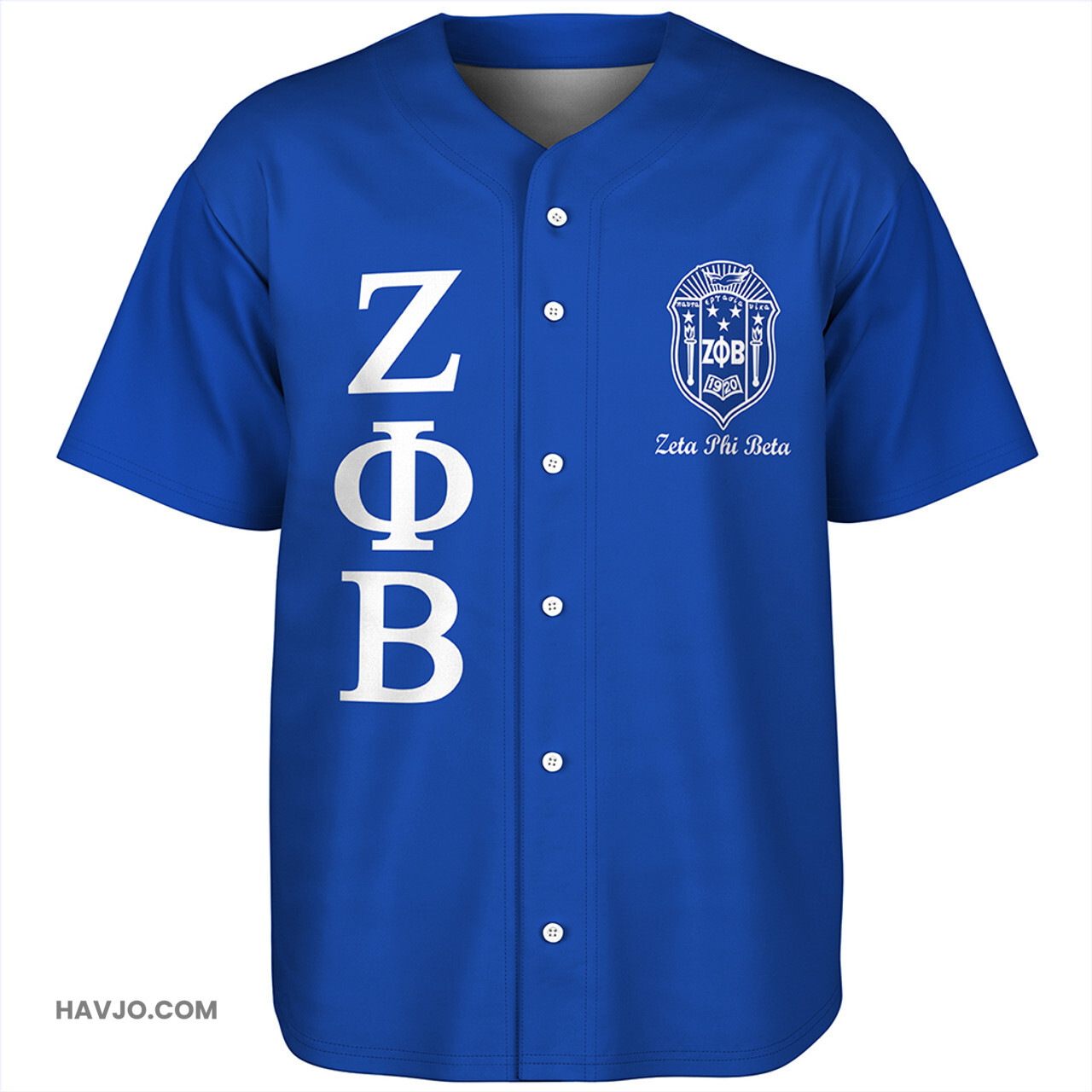 Zeta Phi Beta Flower Style Baseball Jersey