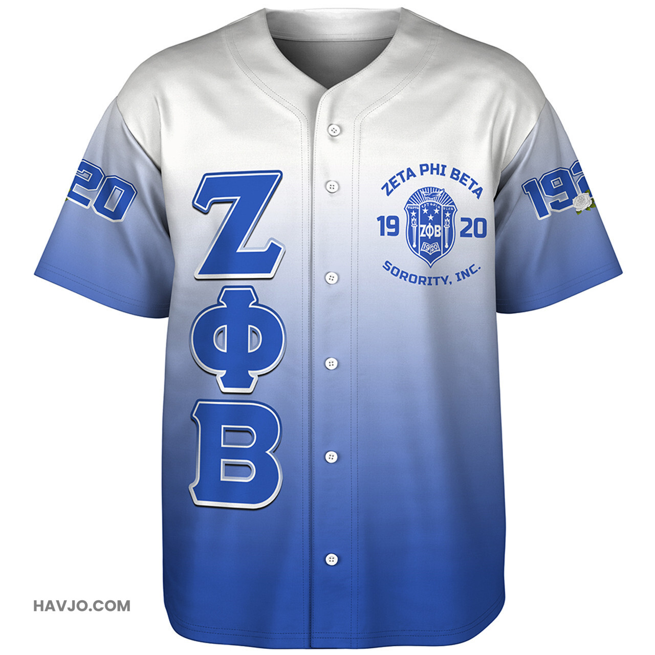 Zeta Phi Beta Gradient Baseball Jersey