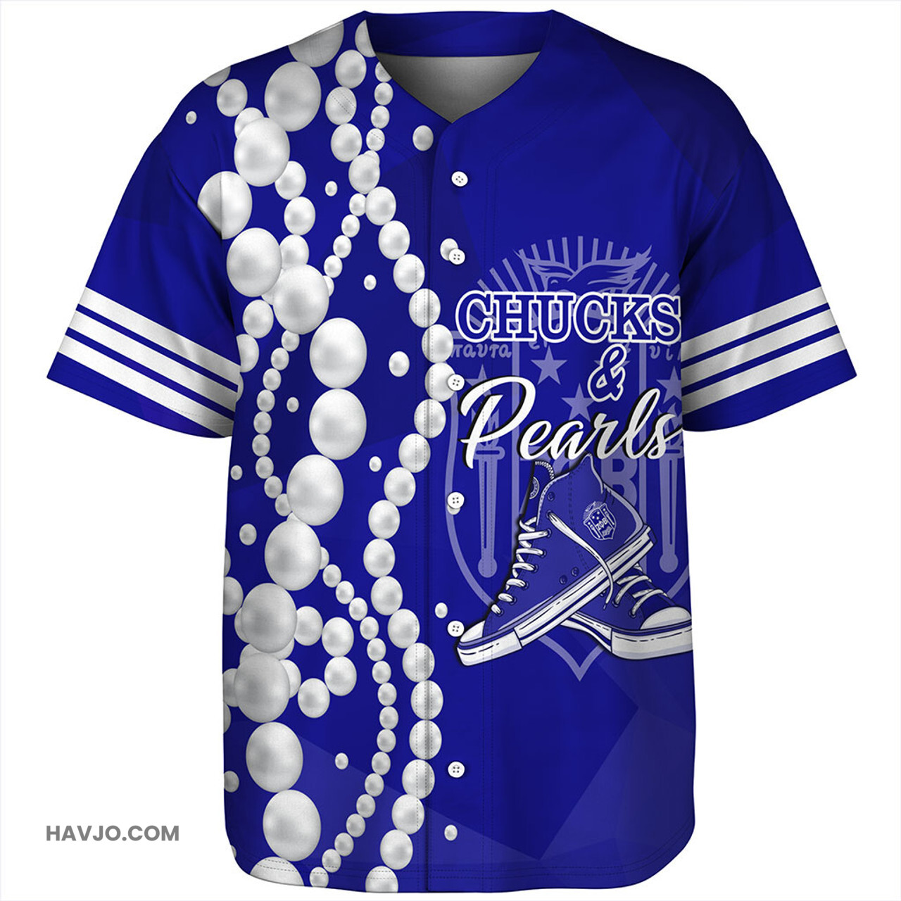 Zeta Phi Beta Greek Life Chuck And Pearls Baseball Jersey