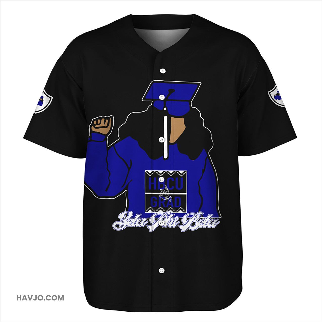 Zeta Phi Beta HBCU Style Baseball Jersey