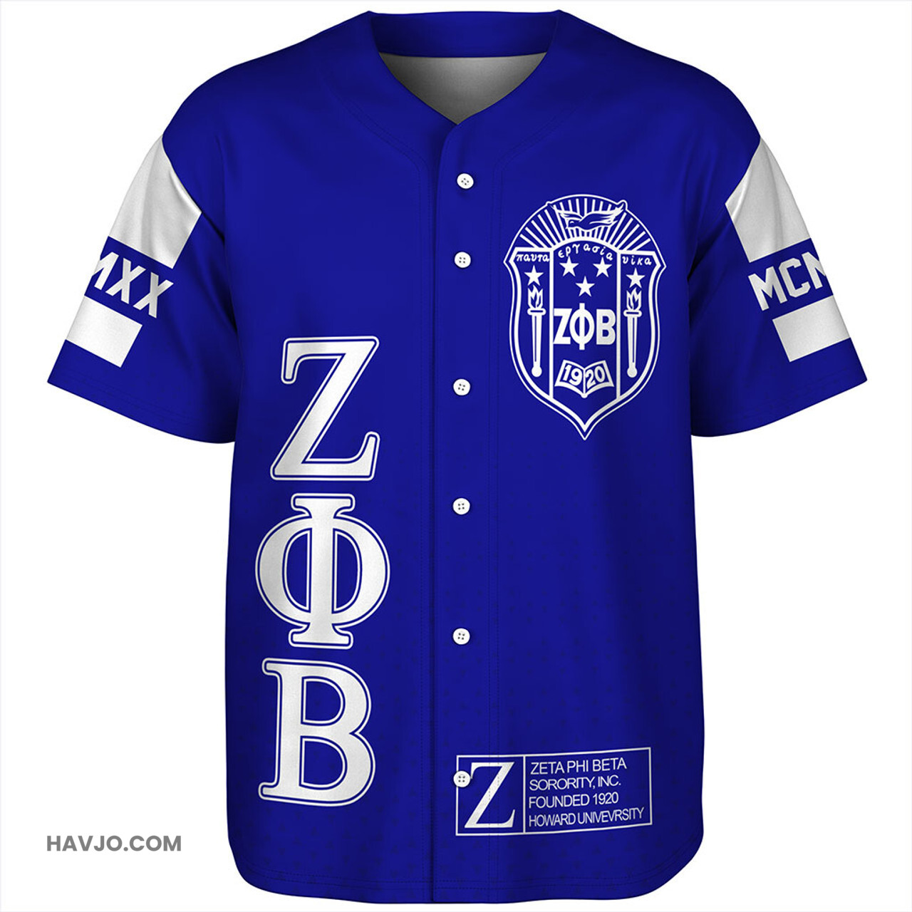 Zeta Phi Beta MCM Style Baseball Jersey