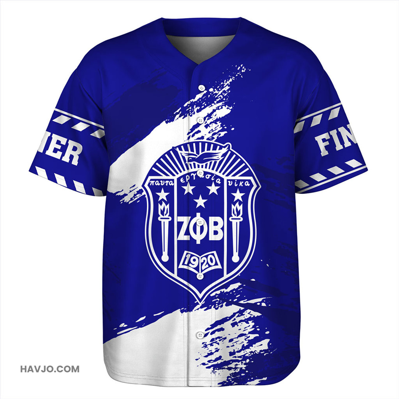 Zeta Phi Beta Nickname Style Grunge Baseball Jersey