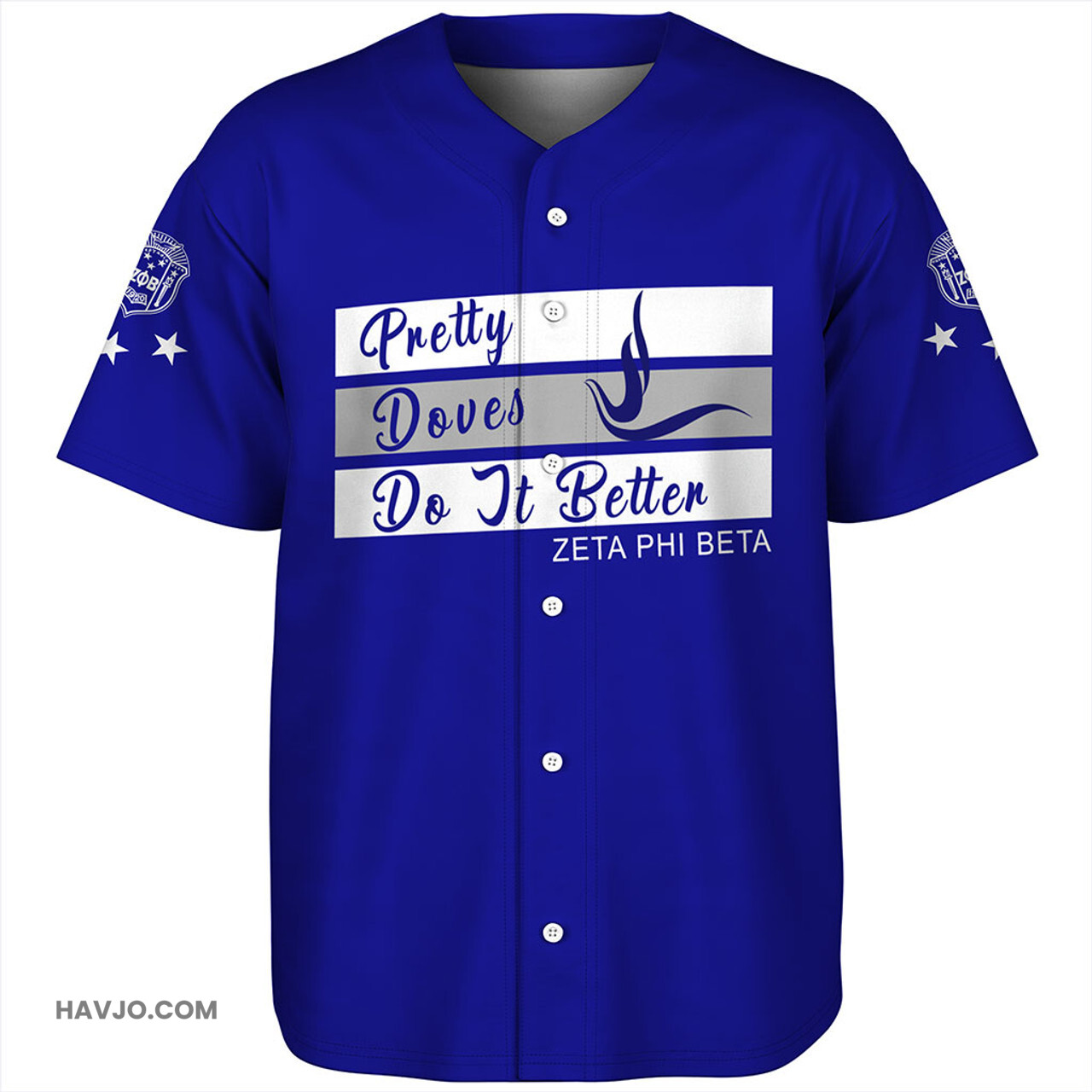 Zeta Phi Beta Pretty Doves Baseball Jersey
