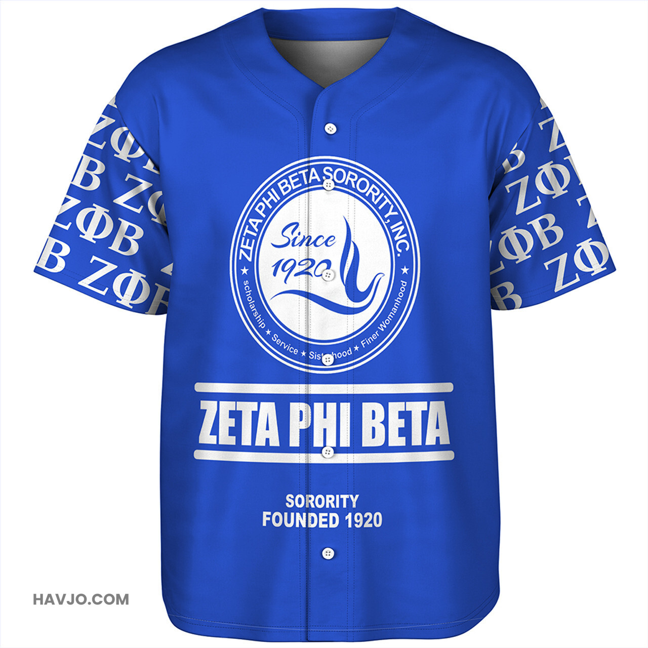 Zeta Phi Beta Since 1920 Baseball Jersey