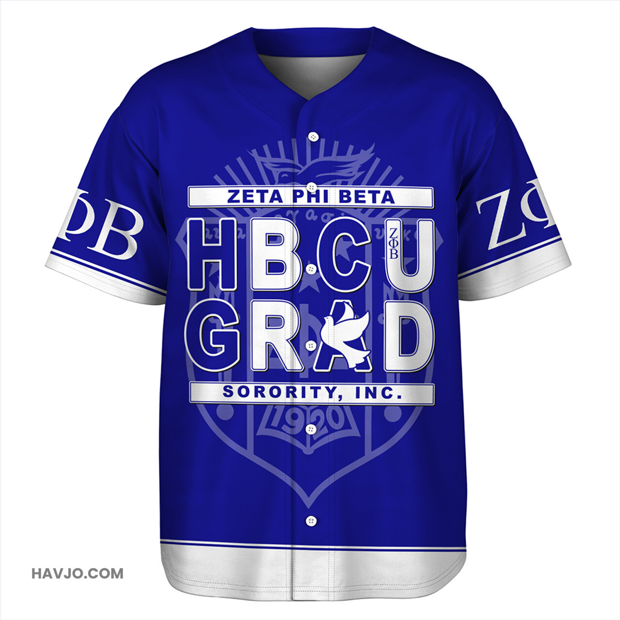 Zeta Phi Beta Sorority HBCU Style Baseball Jersey