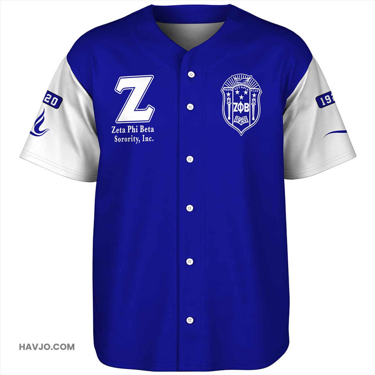 Zeta Phi Beta Varsity Style Baseball Jersey