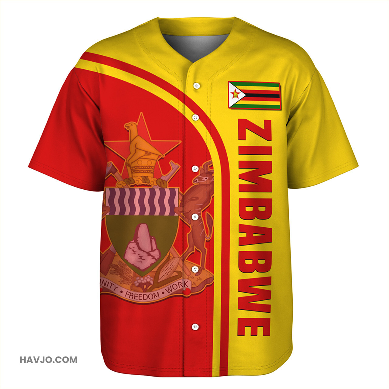 Zimbabwe Custom In My Heart Baseball Jersey