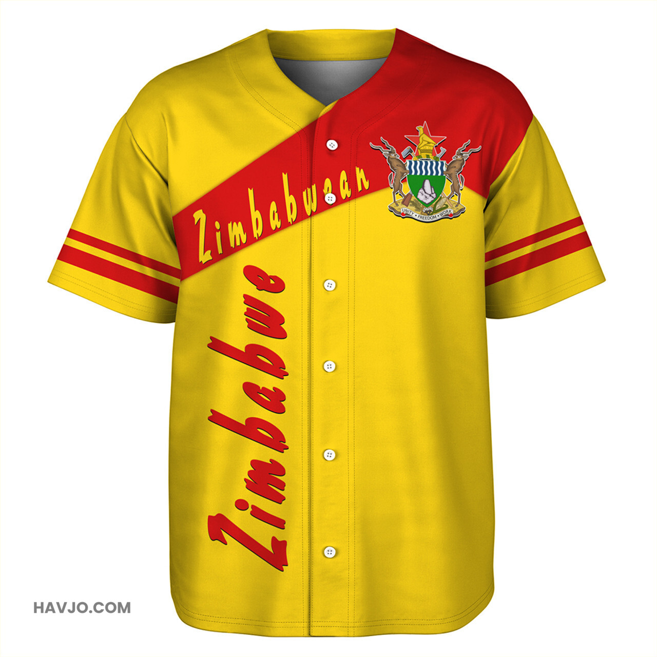 Zimbabwe Sport Style Baseball Jersey